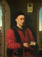 欧洲12-19世纪油画三_CHRISTUS, Petrus -portrait- Portrait of a Young Man